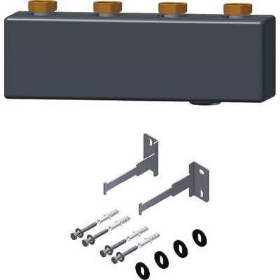 Collecteur pour 2 groupes de raccordement Hydraulique - Collecteur pour 2 groupes de raccordement