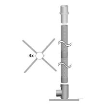 C9 | Ventouse verticale - Ensemble conduit flexible DN110