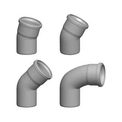 Coude 45° - DN 110 B23P | Tirage naturel - Coude 45° - DN 110