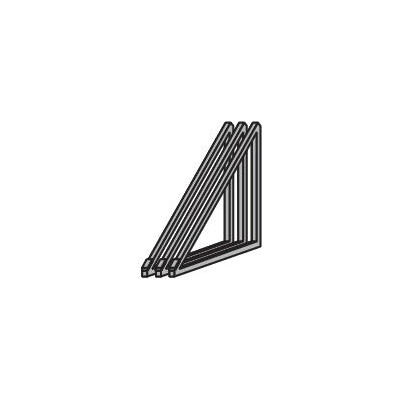 Support triangle en aluminium Tuiles mécaniques - Support triangle en aluminium
