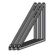Tuiles mécaniques - Support triangle en aluminium