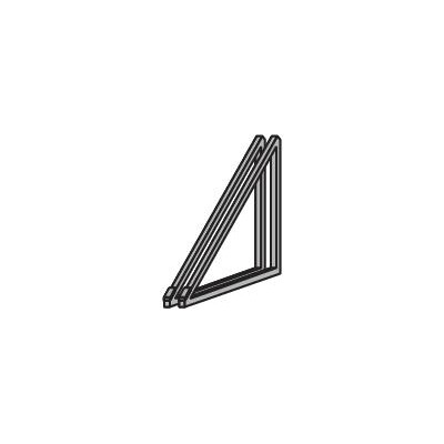 Support triangle en aluminium Ardoise - Support triangle en aluminium