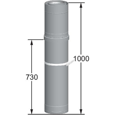 Conduit passage de toit DN200/300 Pour MGK-2 130-300 - Conduit passage de toit DN200/300